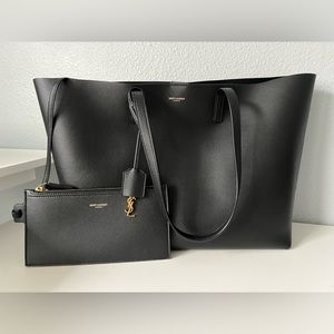 YSL SHOPPING SAINT LAURENT E/W IN SUPPLE LEATHER - 💯Authentic!